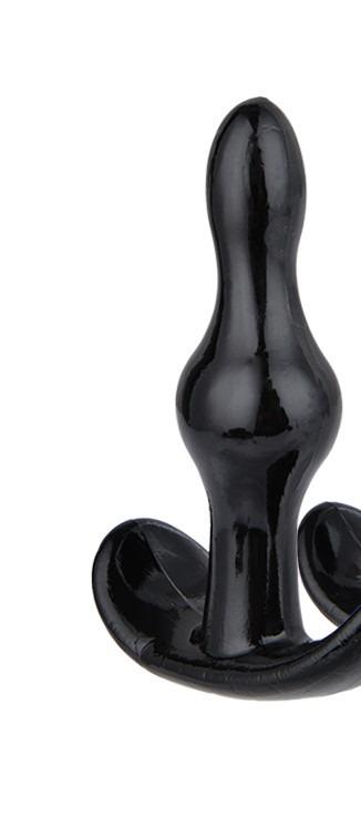 Dop anal flexibil Rocket Anchor Power Escorts, negru, 8,5 cm