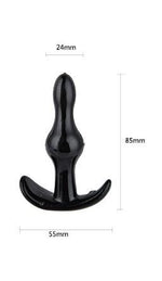 Dop anal flexibil Rocket Anchor Power Escorts, negru, 8,5 cm