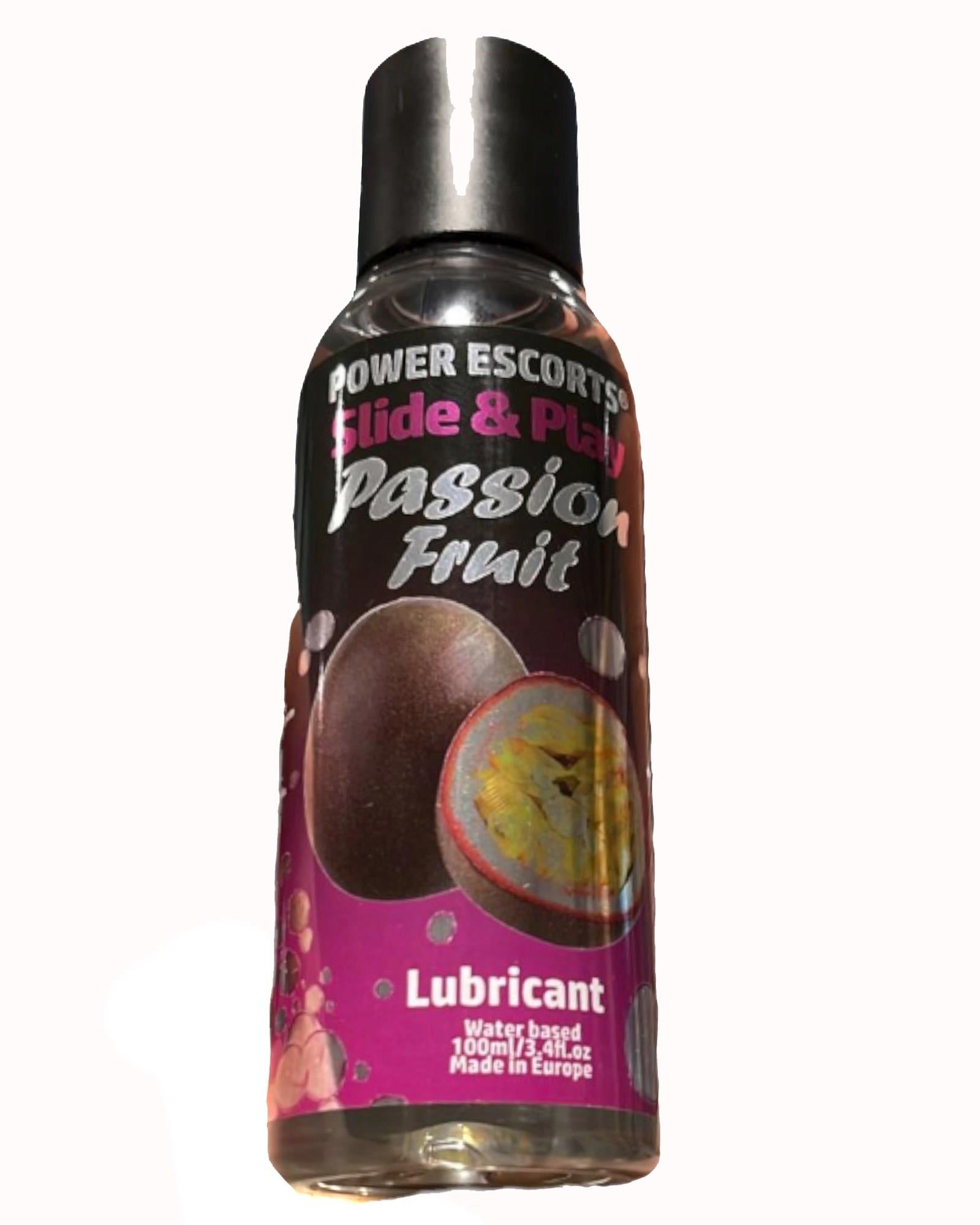 Lubrifiant cu aromă de fructul pasiunii Power Escorts 100 ml