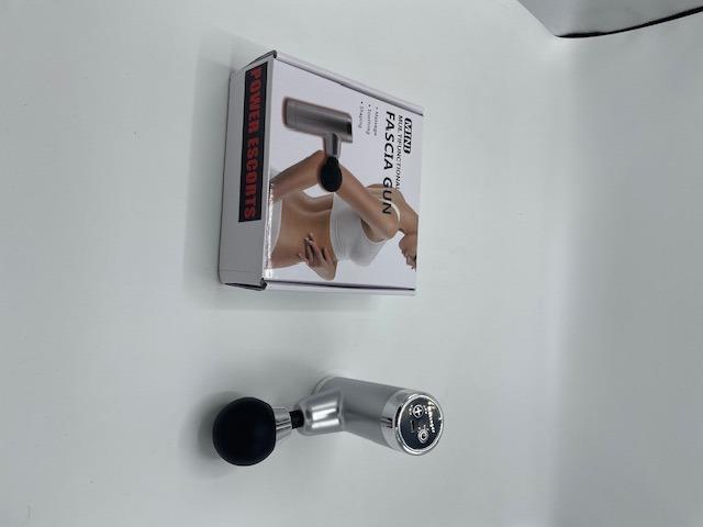 Mini aparat de masaj Power Escorts argintiu 25 cm