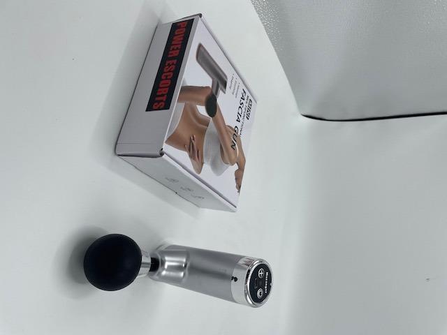 Mini aparat de masaj Power Escorts argintiu 25 cm