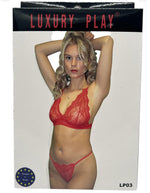 Set lenjerie intimă Luxury Play roșu M