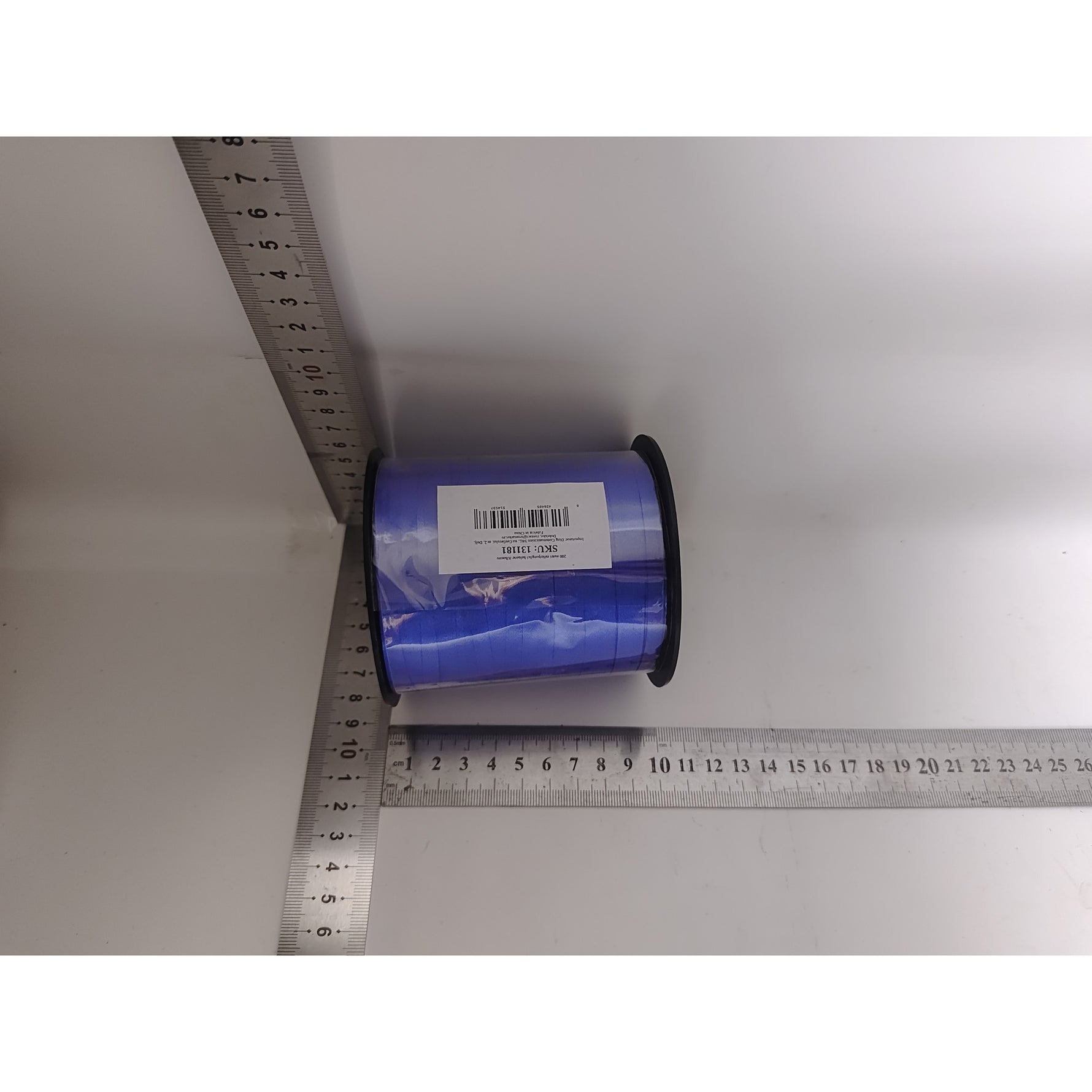 Panglica pentru Baloane, Flippy, Rola de 200 de Metri, din Rafie, Albastra