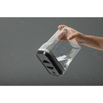 Recipient din Plastic, Flippy, pentru Alimente/Obiecte, Inchidere Ermetica Rotire 90 grade, 2l, 20.5 x 10.5 x 27 cm,