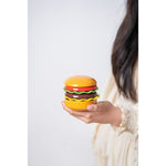 Set Farfurii Ceramice sub Forma de Burger, din Ceramica, pentru Sosuri si Gustari, Mini Farfurii Stivuibile, Multicolor