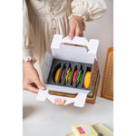 Set Farfurii Ceramice sub Forma de Burger, din Ceramica, pentru Sosuri si Gustari, Mini Farfurii Stivuibile, Multicolor