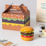 Set Farfurii Ceramice sub Forma de Burger, din Ceramica, pentru Sosuri si Gustari, Mini Farfurii Stivuibile, Multicolor