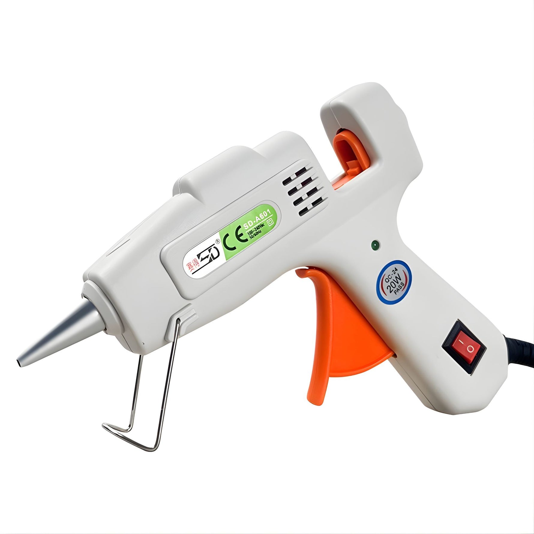 Pistol de Lipit cu Silicon la cald, Flippy, 20 W, pentru Batoane 7 mm, Duza din Aluminiu Anti-picurare, Incalzire