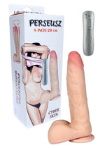 Vibrator rotativ realist cu piele cibernetică Perseus Loveclonex 20 cm