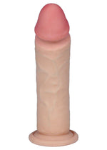 Dildo realist din piele cibernetică moale 18 cm cu ventuză