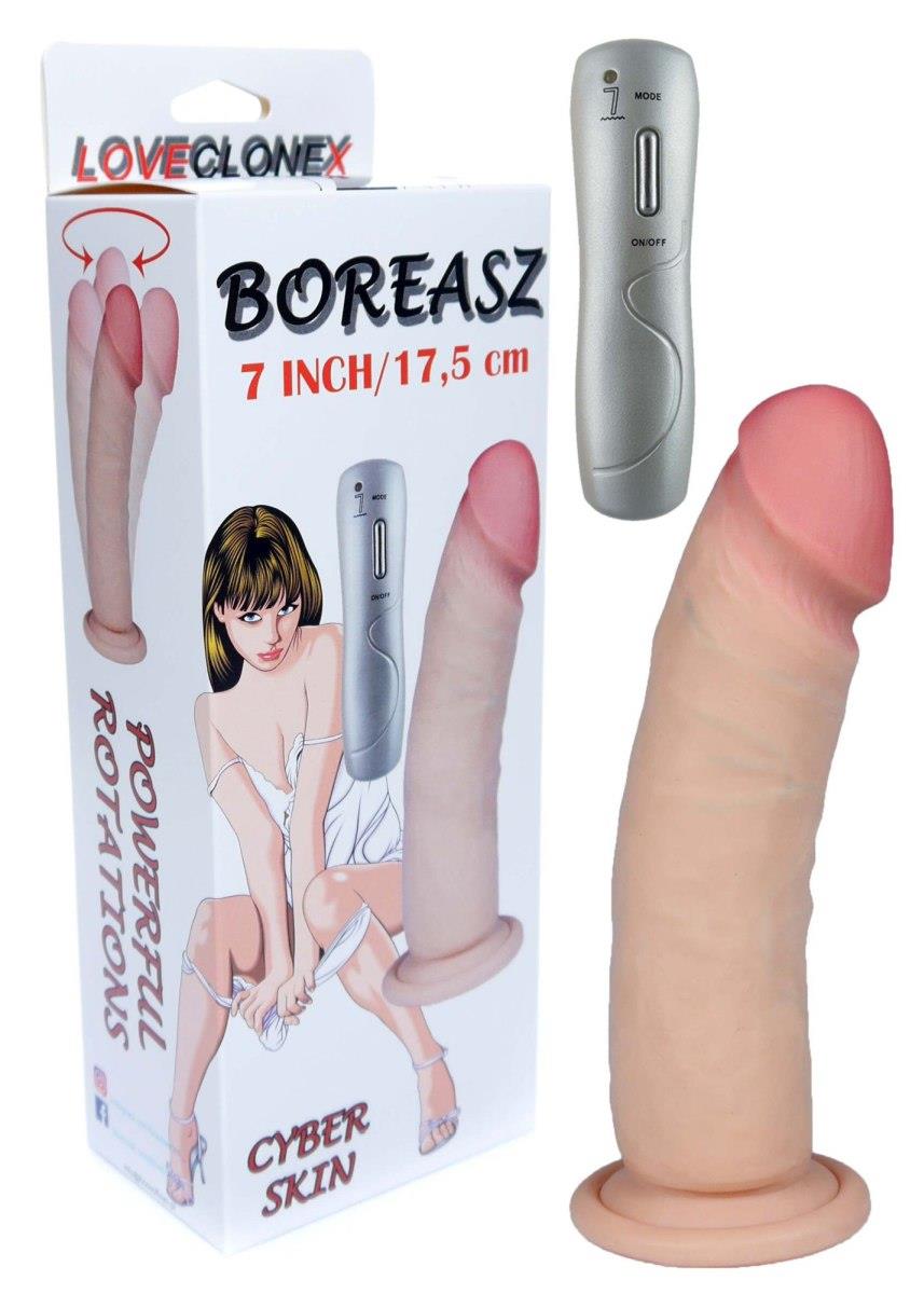 Vibrator realist rotativ Boreas Loveclonex 18 cm