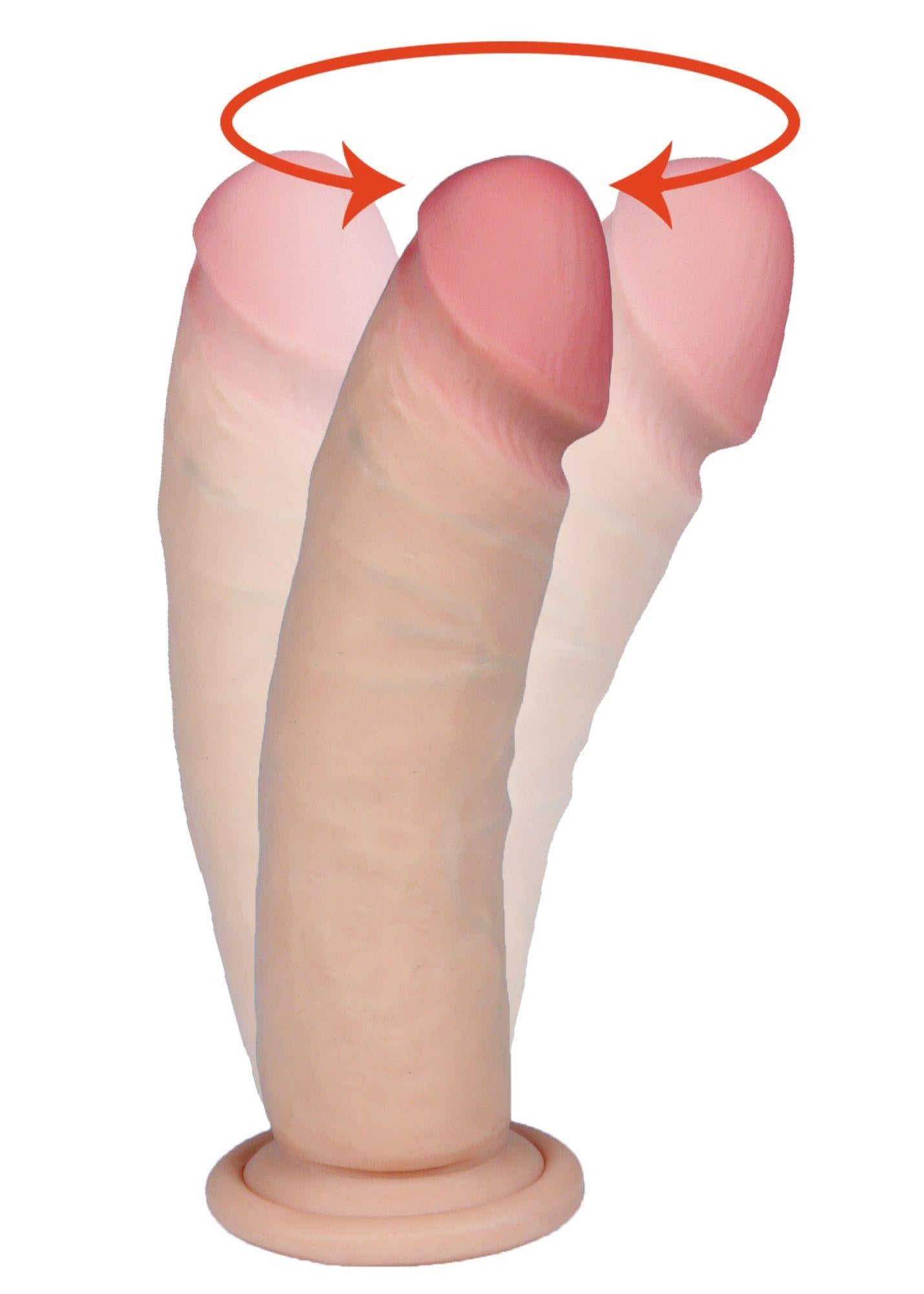 Vibrator realist rotativ Boreas Loveclonex 18 cm
