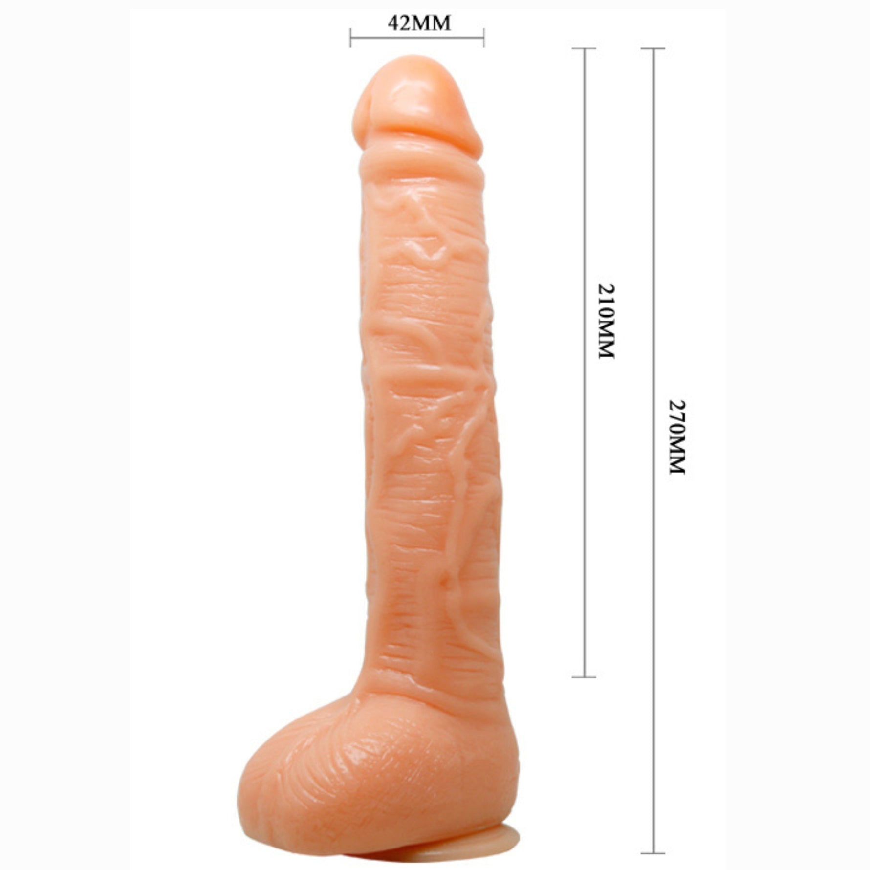 Vibrator realist Baile cu ventuză și telecomandă