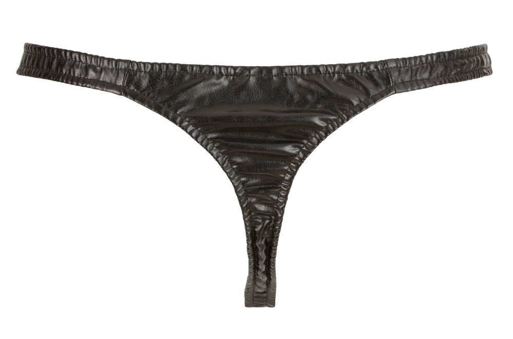 Tanga Svenjoy pentru bărbați din piele ecologică, mărimea 2XL