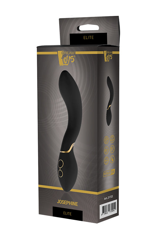 Vibrator pentru punctul G Elite Josephine Dream Toys, USB, negru, 20 cm