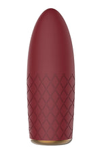 Vibrator mini Marly Romance, din silicon, cu USB, culoare vișinie, pentru vise