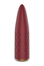 Vibrator mini Marly Romance, din silicon, cu USB, culoare vișinie, pentru vise