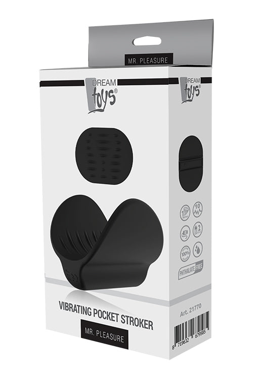 Masturbator de buzunar Mr. Pleasure cu vibrații USB din silicon