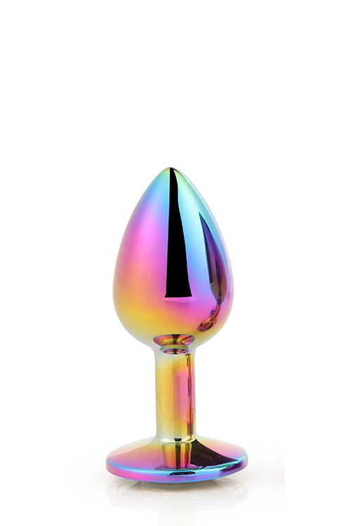 Plug anal din aluminiu Gleaming Love, multicolor, mic