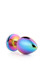 Plug anal din aluminiu Gleaming Love, multicolor, mic