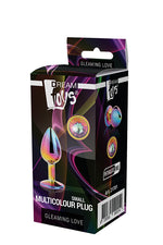 Plug anal din aluminiu Gleaming Love, multicolor, mic