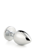 Plug anal din aluminiu Gleaming Love, argintiu, mediu