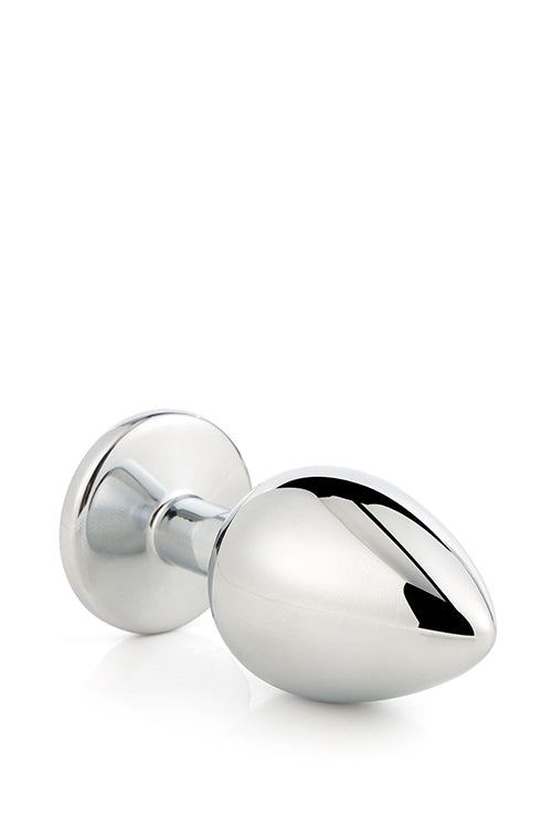 Plug anal din aluminiu Gleaming Love, argintiu, mediu