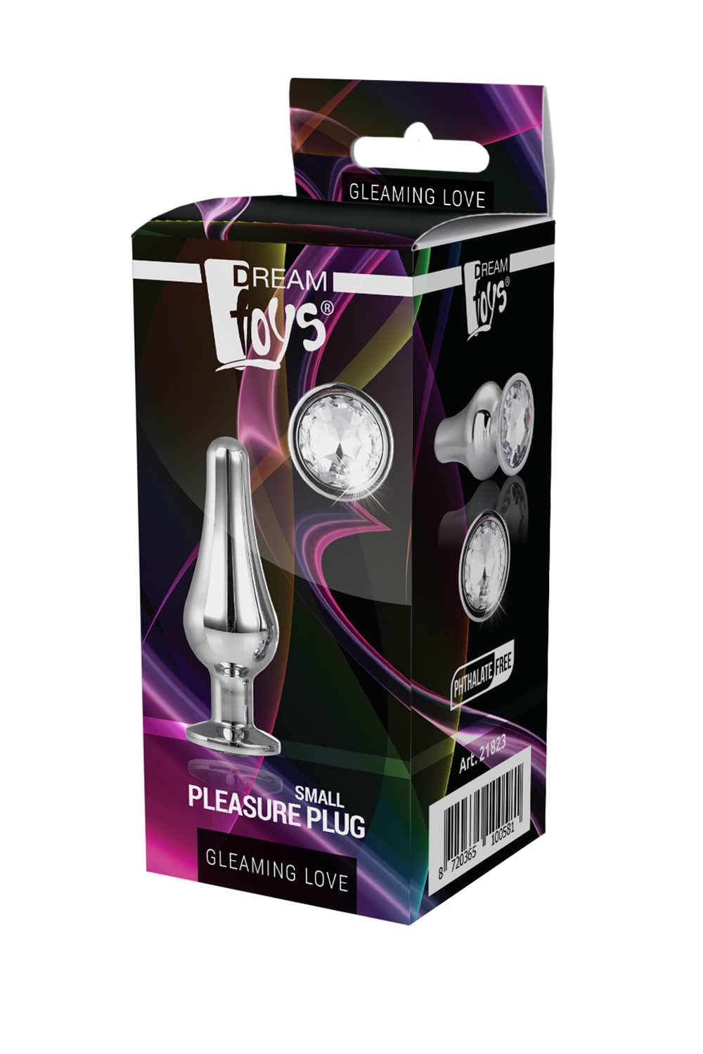 Plug de plăcere argintiu GLEAMING LOVE