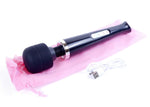 Stimulator Clitoridian USB Magic Wand din Silicon Negru, 10 Funcții