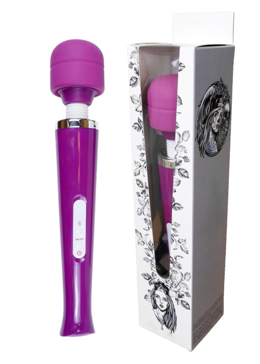 Stimulator Clitoridian USB Magic Wand Purple, 10 Programe