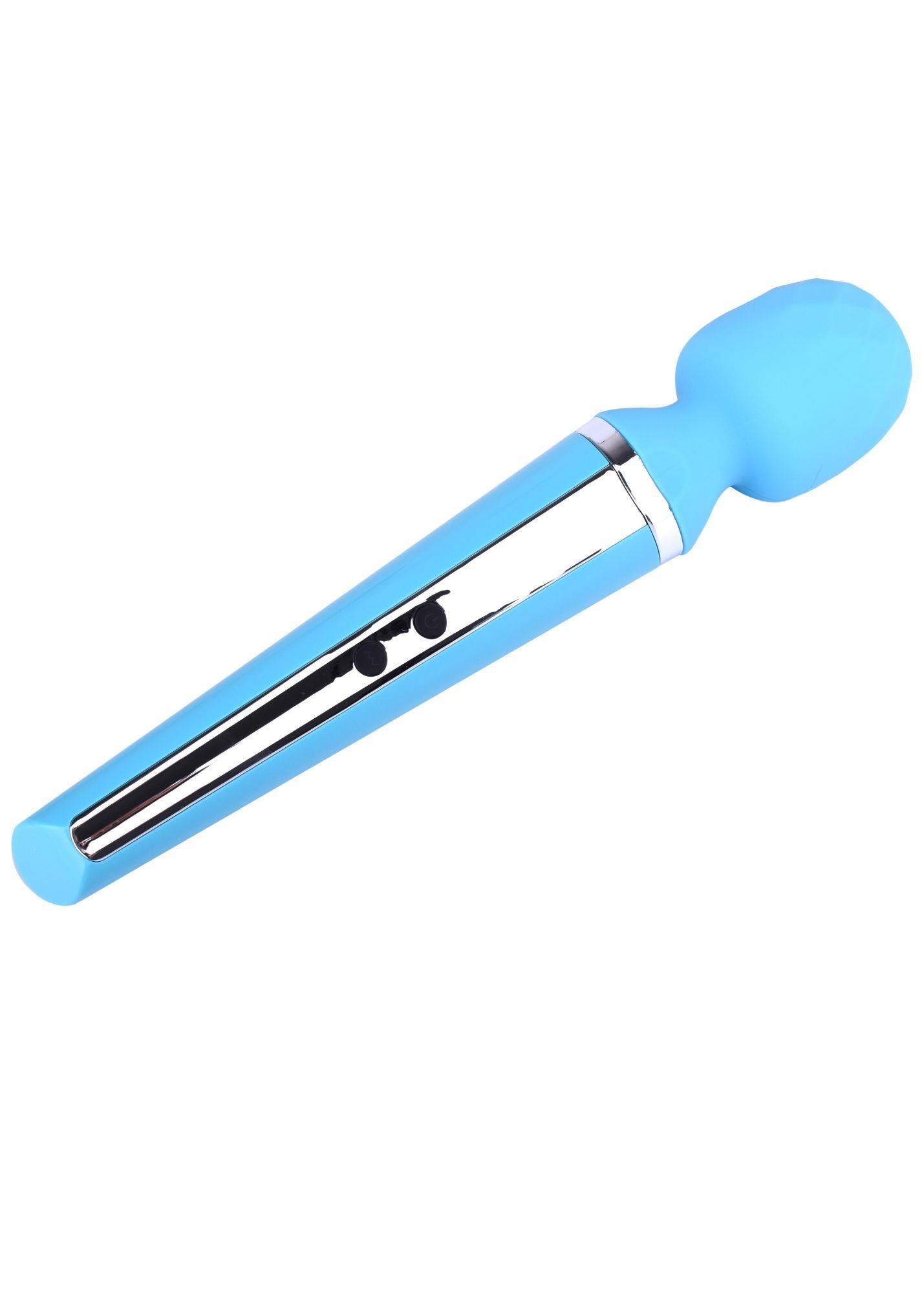Stimulator masaj din silicon magic seria B, albastru, USB, 10 funcții