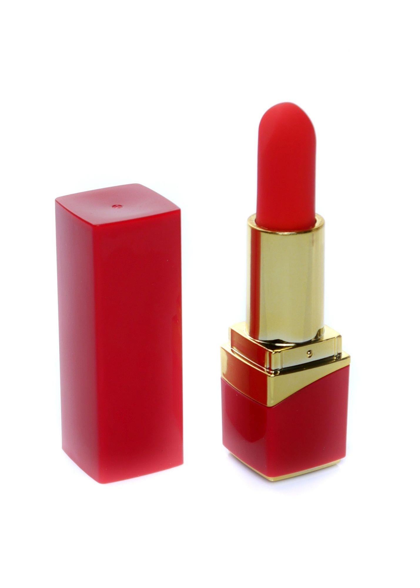 Vibrator ruj roșu mini USB Magic seria B, rezistent la apă
