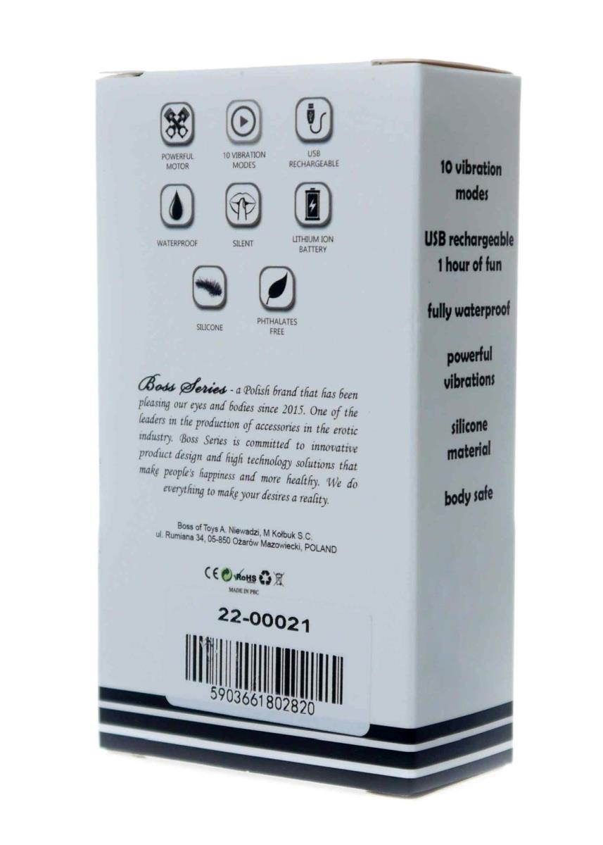 Vibrator ruj roșu mini USB Magic seria B, rezistent la apă