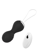 Bile vibratoare magice din silicon seria B, telecomandă USB, negre