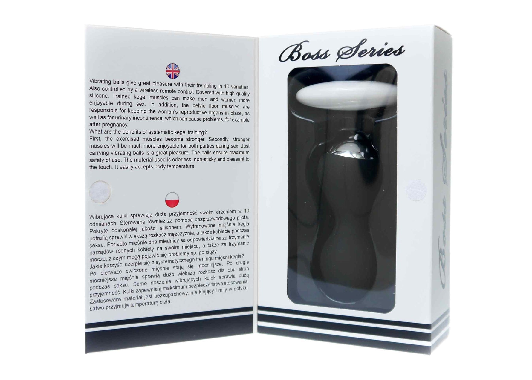 Bile vibratoare magice din silicon seria B, telecomandă USB, negre