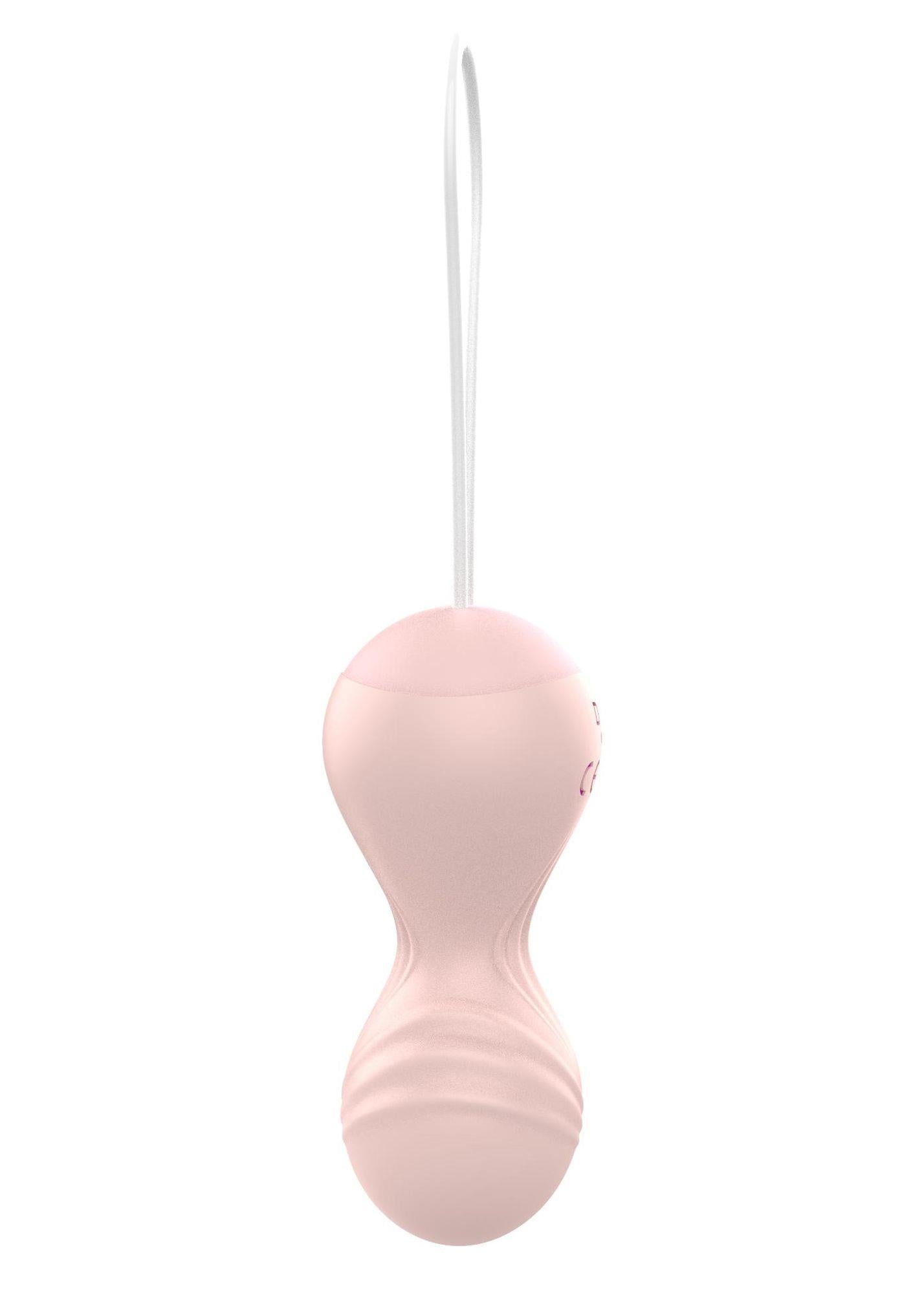 Bile Kegel vibratoare din silicon cu telecomandă USB, 10 funcții
