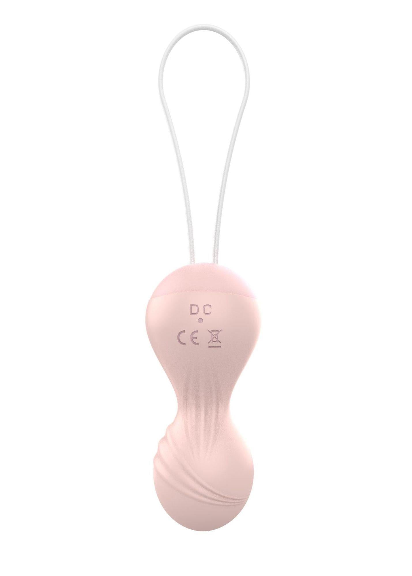 Bile Kegel vibratoare din silicon cu telecomandă USB, 10 funcții
