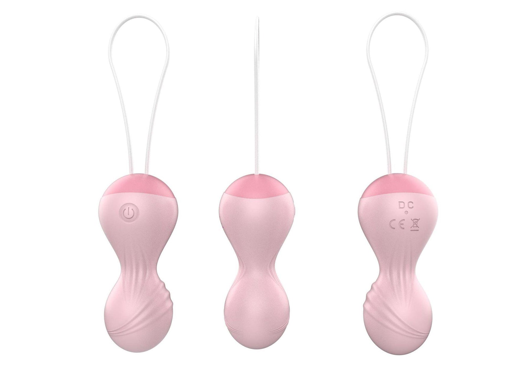 Bile Kegel vibratoare din silicon cu telecomandă USB, 10 funcții
