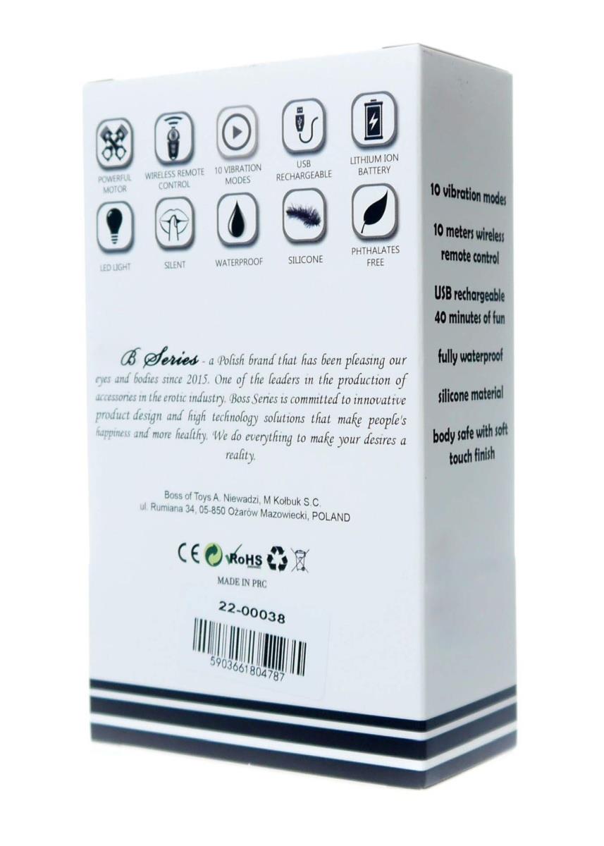 Bile vibratoare Kegel din silicon, 10 funcții, telecomandă USB, roz