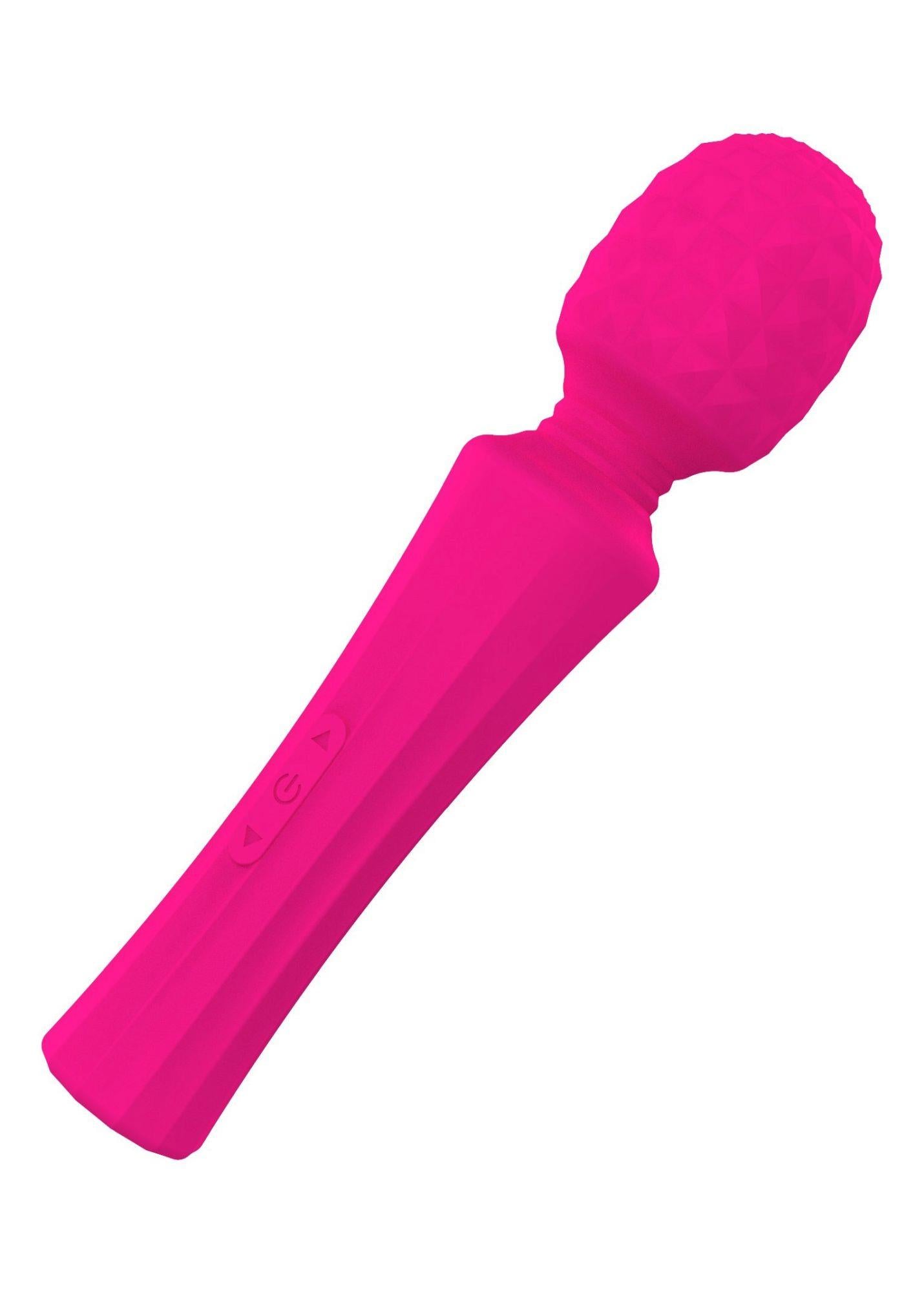 Stimulator clitoridian USB Power Wand seria B Magic Pink