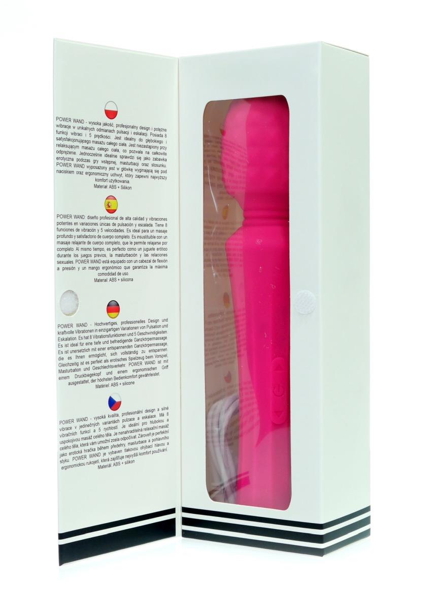 Stimulator clitoridian USB Power Wand seria B Magic Pink