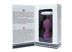 Bile vibratoare Kegel din silicon cu telecomandă seria B Magic violet USB
