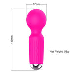 Stimulator clitoridian magic Mini seria B roz, USB, 20 de funcții