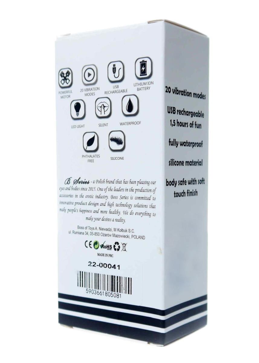 Stimulator clitoridian magic Mini seria B, USB violet, 20 de programe