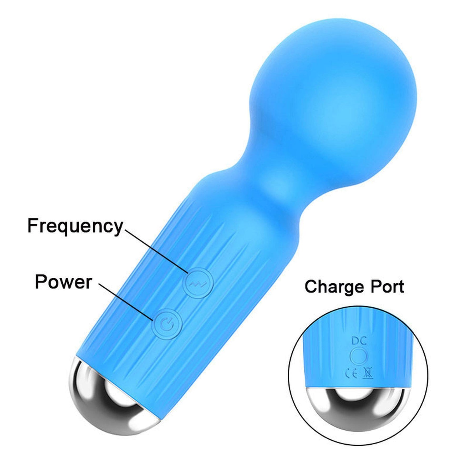 Mini stimulator clitoridian USB cu 20 de programe, seria B, Blue Magic