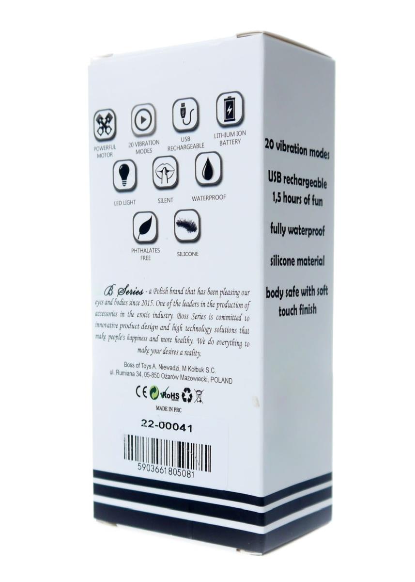 Mini stimulator clitoridian USB cu 20 de funcții, Black B Series Magic