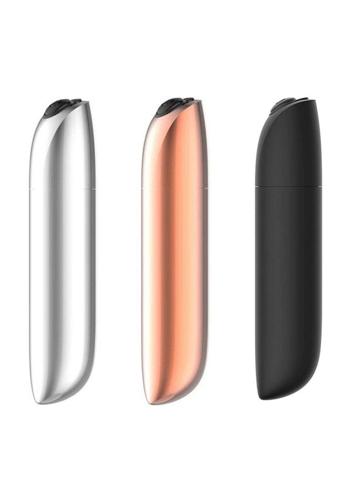 Vibrator mini USB puternic seria B Magic, argintiu, cu 20 de moduri