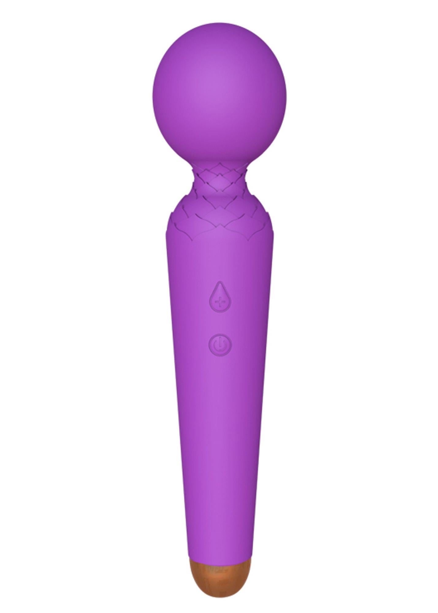 Stimulator clitoridian Power Wand USB cu 10 funcții, violet