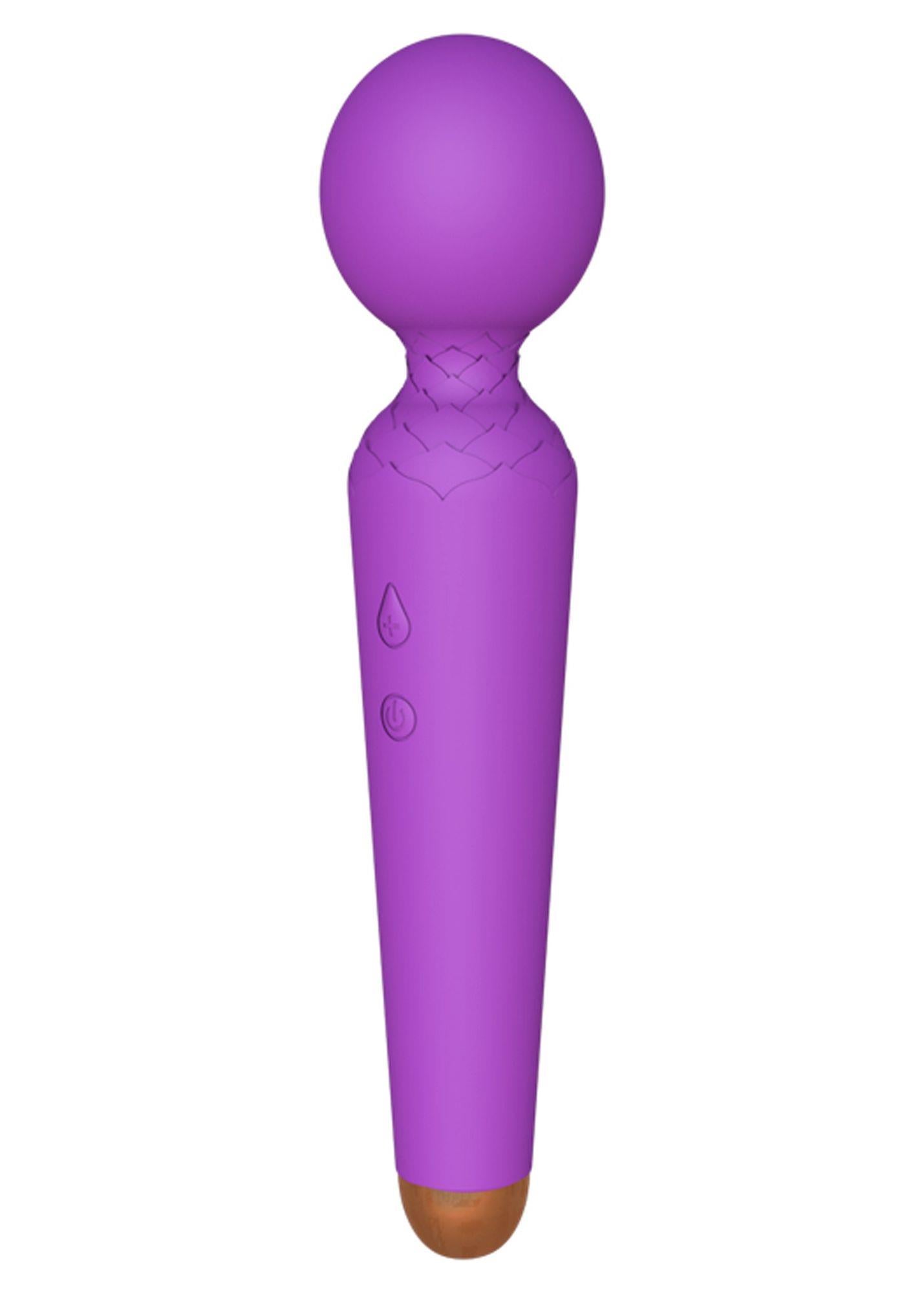 Stimulator clitoridian Power Wand USB cu 10 funcții, violet