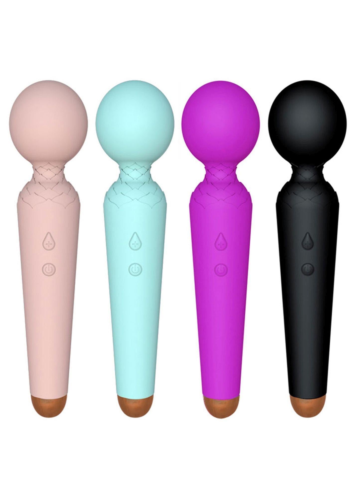 Stimulator clitoridian Power Wand USB cu 10 funcții, violet